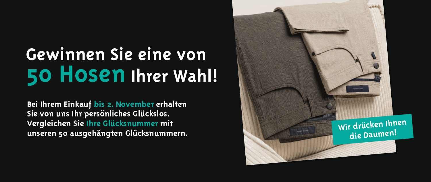 Fischer Männermode – 50 Hosen zu gewinnen