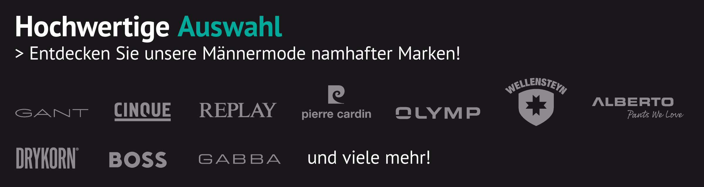 Fischer Männermode Kirchheim Marken wie Wellensteyn, Superdry, Pierre Cardin, Gant, Bugatti, Replay, Olymp, Drykorn, Armedangels oder Ecoalf